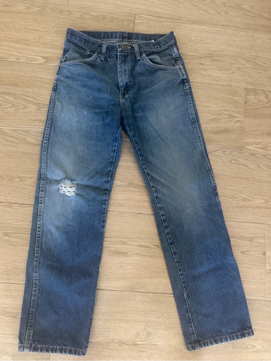 Rustler Other - Vintage Men's Rustler Blue Distressed Straight-Leg Jeans 30x30